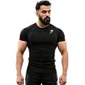 Round Neck Half Sleeves Gym Workout Solid