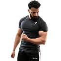 Round Neck Half Sleeves Gym Workout Solid