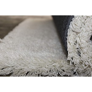 Round Plain Fur Rugs Under Chair 4x4