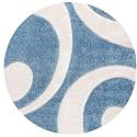 Round Shaggy Fur Rugs and Carpet for