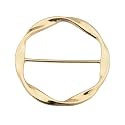 Round Twisted Circle Silk Scarf Ring Brooch for Women Minimalist Shawl Scarves Buckle Wrap Clip Fashion Dress Accessories Decoration Jewelry Gift