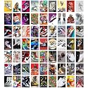 Rousrie Paper Cool Sneakers Posters Wall Décor For Walls Decoration Size :4.00X6.00 Inches (Set Of 63 Wall Décor Stickers Poster) Self-Adhesive Poster. Home Decor Accessories