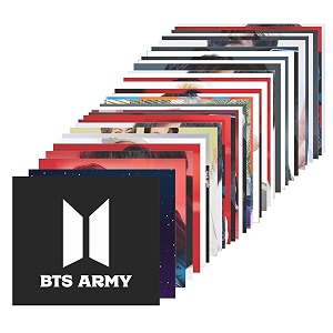 rousrie pack of 32 premium bts photocards merch for journal supplies scrapbooking fancards for bts army size  4 inch  35 inch