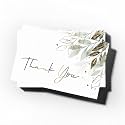 Rousrie Thank You Cards (Pack Of 50) With White Back For Small Business, Return Gifts, Packaging Material, Professional Use (Size – 3.5 inch by 2 inch), Design 6