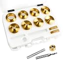 Router Bushing Set with Brass Guides &amp; Inlay Kit, 13-Piece, RTA017