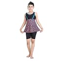 ROVARS Racerback Swimdress with Boyleg Swimming Costume