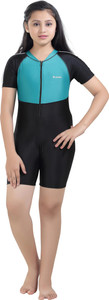 rovars solid girls swimsuit
