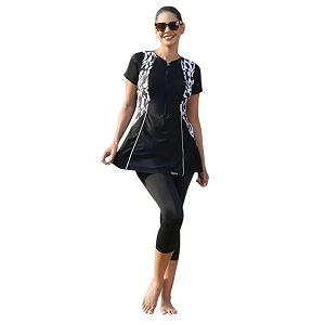 ROVARS Spandex One Piece Three Fourth for