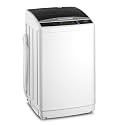 ROVSUN 25LBS Portable Washing Machine, Full-Automatic Electric Laundry Machine with Stainless Steel Drum, Compact Washer and Spin Dryer Combo with Drain Pump for Home, Apartment