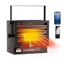 ROVSUN 6000W Electric Garage Heater with Remote &amp; APP Control, Digital Fan-Forced Ceiling Mount Heater with Thermostat, 12H Timer &amp; Overheat Protection, 240V Hardwired for Workshop Factory
