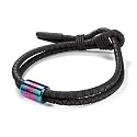 FlexTech Adjustable Silicone Rope Bracelet: Waterproof, Sweatproof, Sunproof, Minimalist Surf, Golf Jewelry for Men - One Size Fits All