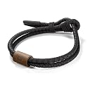 FlexTech Adjustable Silicone Rope Bracelet: Waterproof, Sweatproof, Sunproof, Minimalist Surf, Golf Jewelry for Men - One Size Fits All