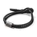 Rowdy Parrot FlexTech Adjustable Silicone Rope Bracelet: Waterproof, Sweatproof, Sunproof, Minimalist Surf, Golf Jewelry for Men - One Size Fits All
