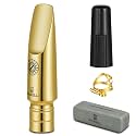 ROWELL Metal Tenor Sax Mouthpiece Medium Baffle 2.54mm Tip Opening for Classical Jazz Rock