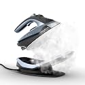 Rowenta Freemove Cordless Iron with Steam, 1600 Watts, Stainless Steel Soleplate, Rapid Heating, Portable Steamer for Clothes, Rechargeable for Wireless Ironing, Handheld Steamer Iron, Blue, DE6730