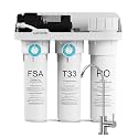 ROWF-06 Reverse Osmosis System, Alkaline 600 GPD Tankless 8 -Stage Reverse Osmosis Water Filter, pH+ Remineralization RO Water Filter System Under Sink, NSF/ANSI 58 Certified