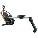 Rowing Machine for Full Body Workout at Home & Gym | Motorized Magnetic Rower with Dual Handles | Boat Rower for Cardio & Strength Training Equipment | Max User Weight 180 kgs - Black