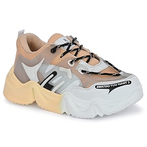 ROWLANS Womens Synthetic Leather Comfortable Running Lace-Ups