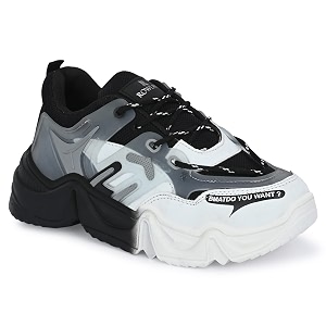 ROWLANS Womens Synthetic Leather Comfortable Running Lace-Ups