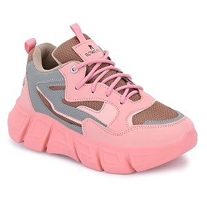 ROWLANS Womens Synthetic Leather Stylish Comfortable Running