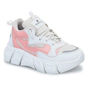 ROWLANS Womens Synthetic Leather Stylish Comfortable Running