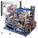 RoWood Marble Run Model Kit, Dual Manual & Electric Kit with 10 Steel Balls
