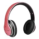ROXO P351 Wireless Bluetooth Headphone Memory Card, Aux and LED Support (Red)