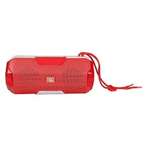 roxo tg 143 wireless bluetooth led speaker with auxmemory card and usb support red