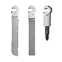 Roxon FT01 Build Your Own Multitool Accessory for Flex Multitool (3 pcs A set included Tapered Saw & Diamond File (Coarse + Fine) and 1/4" Bit Adapter) Replaceable Tools