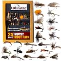 RoxStar Fly Shop Trophy Trout Top Wet & Dry Flies for Trout. Proven Nationwide to Catch Fish! Tied in-House Never Outsourced Fly Fishing Gift