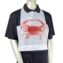 Royal Adult Poly Bibs with Crab Design, Case of 2,500