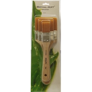 royal art brushes wash brush flat brush synthetic set 134234334