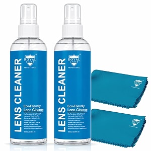 royal care lens cleaner 100 ml  100 ml  2 cloth perfect lens cleaner for spectacles eyeglasses sunglasses camera lenses and binoculars advance combo kit 200 ml