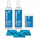 Royal Care LENS CLEANER 100 ML + 100 ML + 20 ML + 3 CLOTH Perfect Lens Cleaner for Spectacles, Eyeglasses, Sunglasses, Camera Lenses and Binoculars (Super Advance KIT 250 ML)