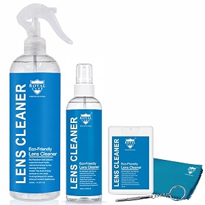 royal care lens cleaner 500 ml  100 ml  20 ml  1 cloth  1 screwdriver perfect lens cleaner for spectacles eyeglasses sunglasses camera lenses and binoculars ultra premium multi kit 650 ml