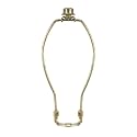 Royal Designs, Inc. HA-1001-9.5PB-1 Heavy Duty Harp for Lamp Shade Holder, 9.5 inch, Polished Brass Base