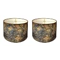Royal Designs, Inc. Trendy Decorative Handmade Drum Shade, Made in USA, 10in, HBC-8063-10-2, Dreamscape Voyage- 2 Pk