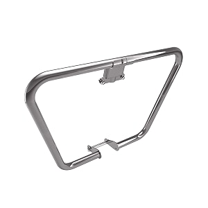 royal enfield 1990635 silver trapezium engine guard for bullet 350