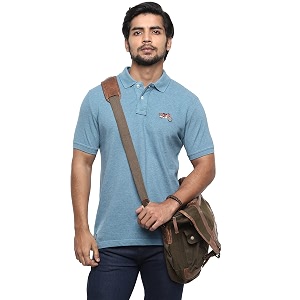 Royal Enfield Colourful Himalayan Crew T-Shirt Blue