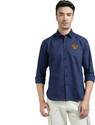 Royal Enfield Men Solid Casual Dark Blue