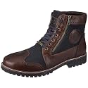 Royal Enfield Military Vibe Boots Brown &amp; Navy