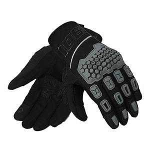 royal enfield mx pro gloves polyester amp genuine leather amp microsuede construction  tpr protectors knuckles amp fingers  ce certified class l1 - kp standards  grey 276 cm 2xl