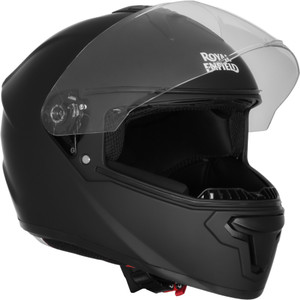 royal enfield quest full face with visor  isi  dot  for men and women motorbike helmet matt black