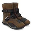 Royal Enfield WANDERER BOOTS | Waterproof Leather | TPR Heel Ankle Toe Protection | Anti-Skid Rubber Sole | Gear Shift Pad | Removable PU Insole | Dual Fastener Clips | Night Reflectors | TAN Size 6
