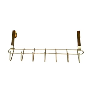dreel free over door hanger golden 7 hook