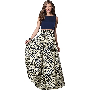 Royal Export Womens A-Line Long Dress