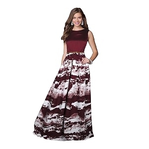Royal Export Womens A-Line Long Dress