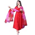 Royal Export Women39s Viscose Floral Embroidered Anarkali