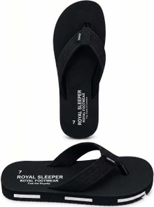 Royal Footwear Men Slippers Black 6