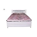 Brozen Metal King Size Bed with Storage | Heavy Duty Double Bed with Hydraulic Storage | Wrought Iron Bed with Headboard &amp; Footboard | Black &amp; Black | King Size Cot (75 x 72)